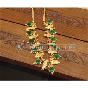 Kerala Style Gold Plated Dasavathar Palakka Necklace M3019 - Necklace Set