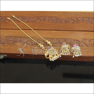 Kerala Style Gold Plated Elephant Necklace Set M3020 - Necklace Set