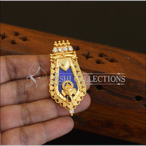 Kerala Style Gold Plated Ganesha Palakka Pendant M2614 - Pendant Set