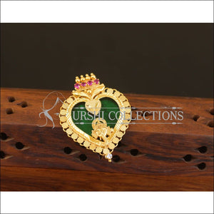 Kerala Style Gold Plated Ganesha Palakka Pendant M2624 - Pendant Set