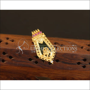 Kerala Style Gold Plated Ganesha Palakka Pendant M2632 - Pendant Set