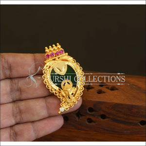 Kerala Style Gold Plated Ganesha Palakka Pendant M2636 - Pendant Set