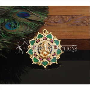 Kerala Style Gold Plated Ganesha Palakka Pendant M3016 - Pendant Set