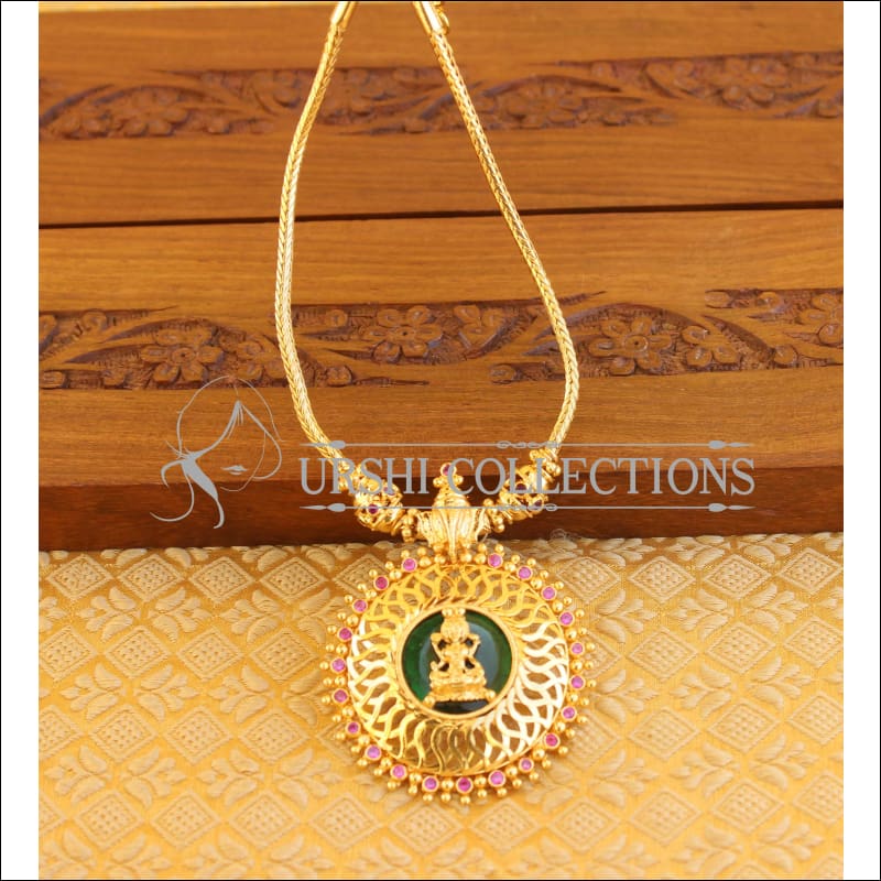 Kerala style gold plated Ganesha Temple necklace M1074 - Necklace Set