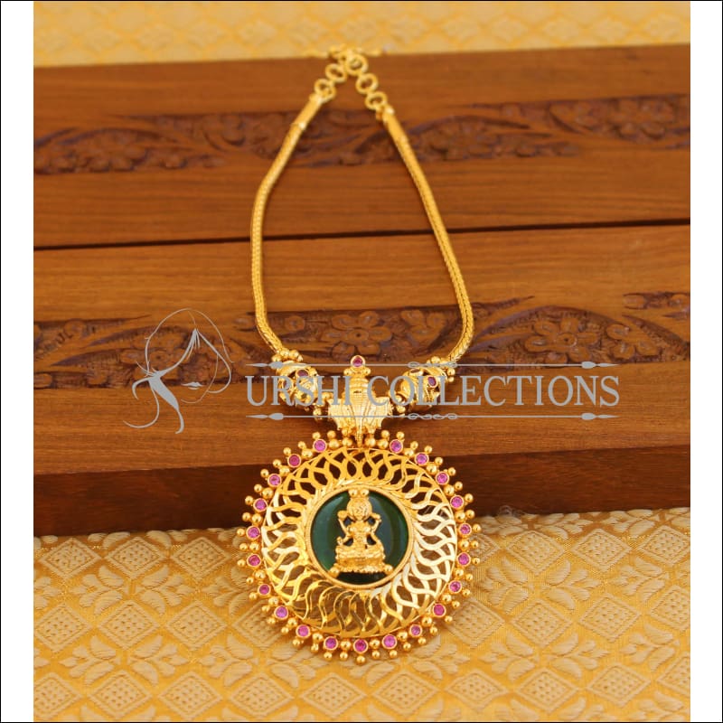 Kerala style gold plated Ganesha Temple necklace M1074 - Necklace Set