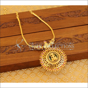 Kerala style gold plated Ganesha temple necklace M1076 - Necklace Set