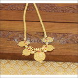 Kerala style gold plated head coin necklace M1062 - Necklace Set