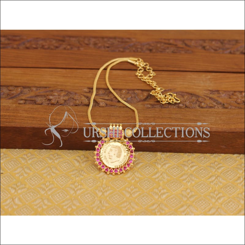 Kerala Style Gold Plated Head Necklace M2816 - Necklace Set