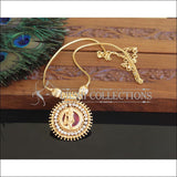Kerala style Gold plated Krishna Palakka Necklace M2178 - Set