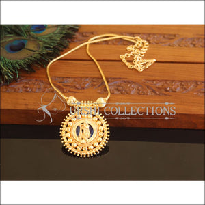 Kerala style Gold plated Krishna Palakka Necklace M2185 - Set