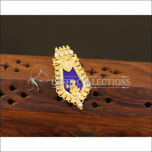 Kerala Style Gold Plated Krishna Palakka Pendant M2612 - Pendant Set