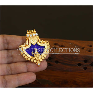 Kerala Style Gold Plated Krishna Palakka Pendant M2613 - Pendant Set