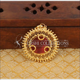 Kerala style gold plated Krishna pendant M1005 - Pendant Set