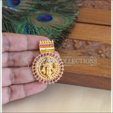 Kerala Style Gold Plated Krishna Pendant M2936 - Pendant Set