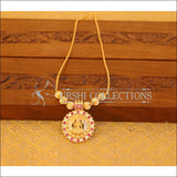 Kerala Style Gold Plated Lakshmi Necklace M2784 - Necklace Set