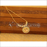 Kerala Style Gold Plated Lakshmi Necklace M2785 - Necklace Set