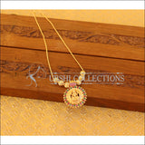 Kerala Style Gold Plated Lakshmi Necklace M2786 - Necklace Set