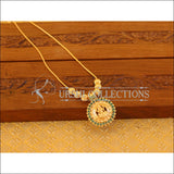 Kerala Style Gold Plated Lakshmi Necklace M2787 - Necklace Set