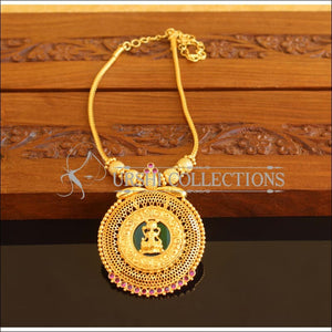 Kerala Style Gold Plated Lakshmi Palakka necklace M1963 - Necklace Set