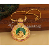 Kerala style gold plated Lakshmi palakka necklace M953 - Necklace Set