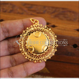 Kerala style gold plated lakshmi pendant M1001 - Pendant Set