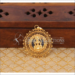 Kerala style gold plated lakshmi pendant M1001 - Pendant Set