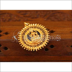 Kerala style gold plated lakshmi pendant M1003 - Pendant Set