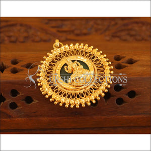 Kerala style gold plated Lakshmi pendant M1008 - Pendant Set