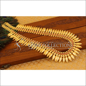 Kerala style gold plated long necklace M1059 - Necklace Set