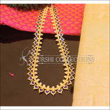 Kerala Style Gold Plated Long Palakka Necklace M2140 - Set