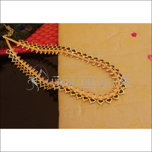 Kerala Style Gold Plated Long Palakka Necklace M2141 - Set