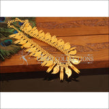 Kerala Style Gold Plated Mango Long Necklace M2401 - Necklace Set