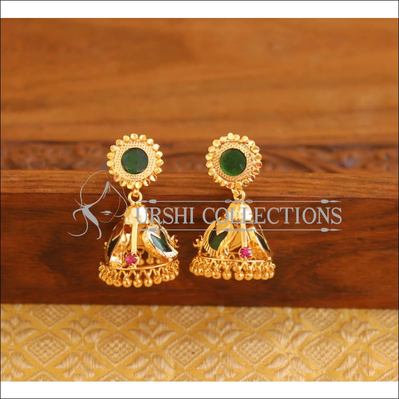 Kerala style Gold plated Mango Palakka earrings M2150