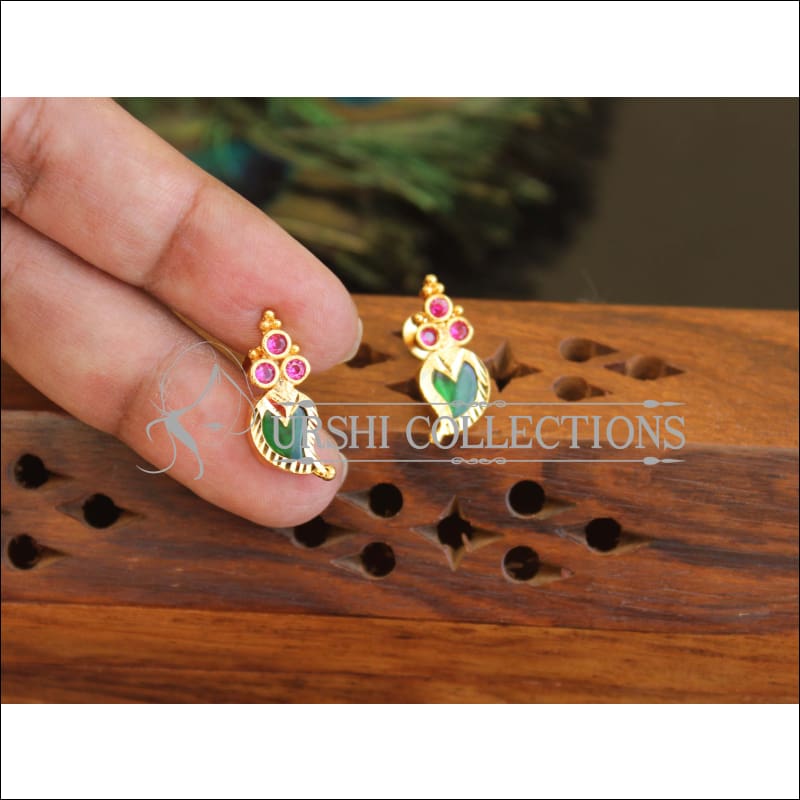 Kerala Style Gold Plated Mango Palakka Earrings M2431 - Earrings