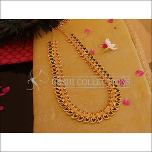 Kerala Style Gold Plated Mango Palakka Long Necklace M2144 - Set