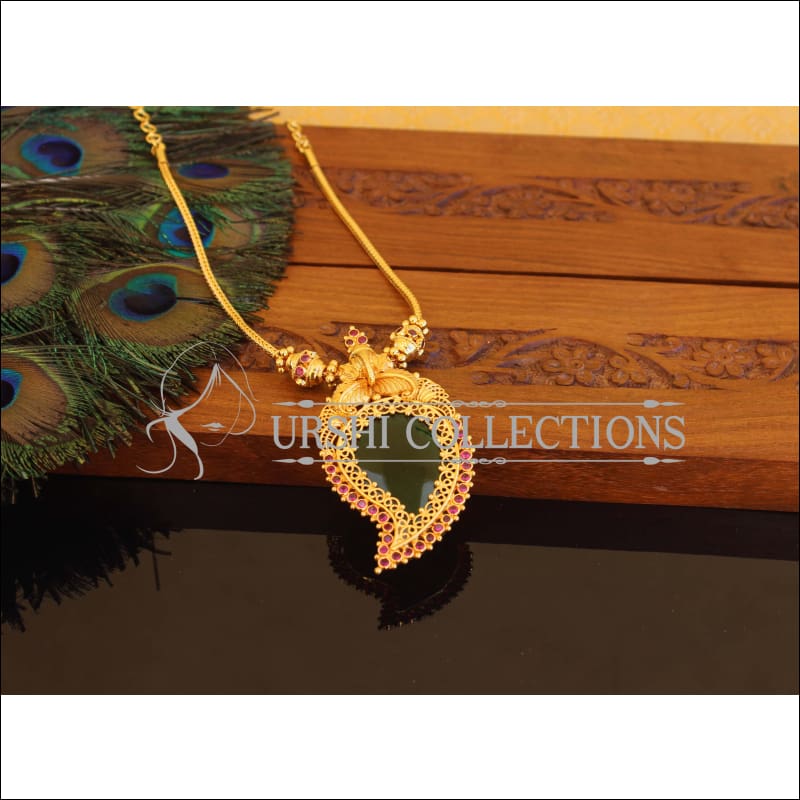 Kerala style Gold plated Mango Palakka Necklace M2232 - Set