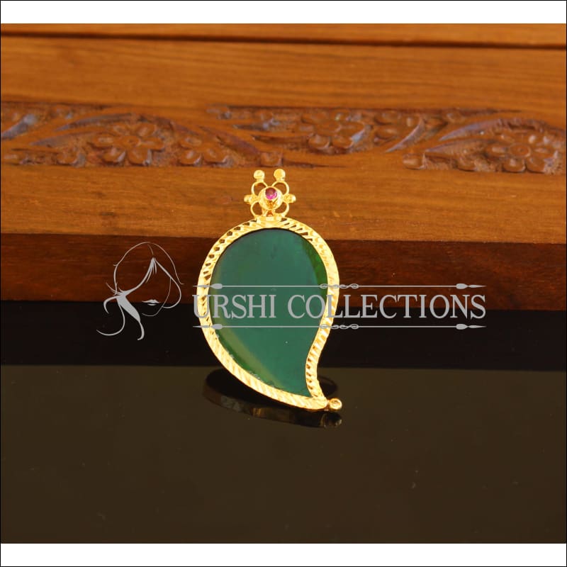 Kerala style Gold plated Mango Pendant M2161 - Set