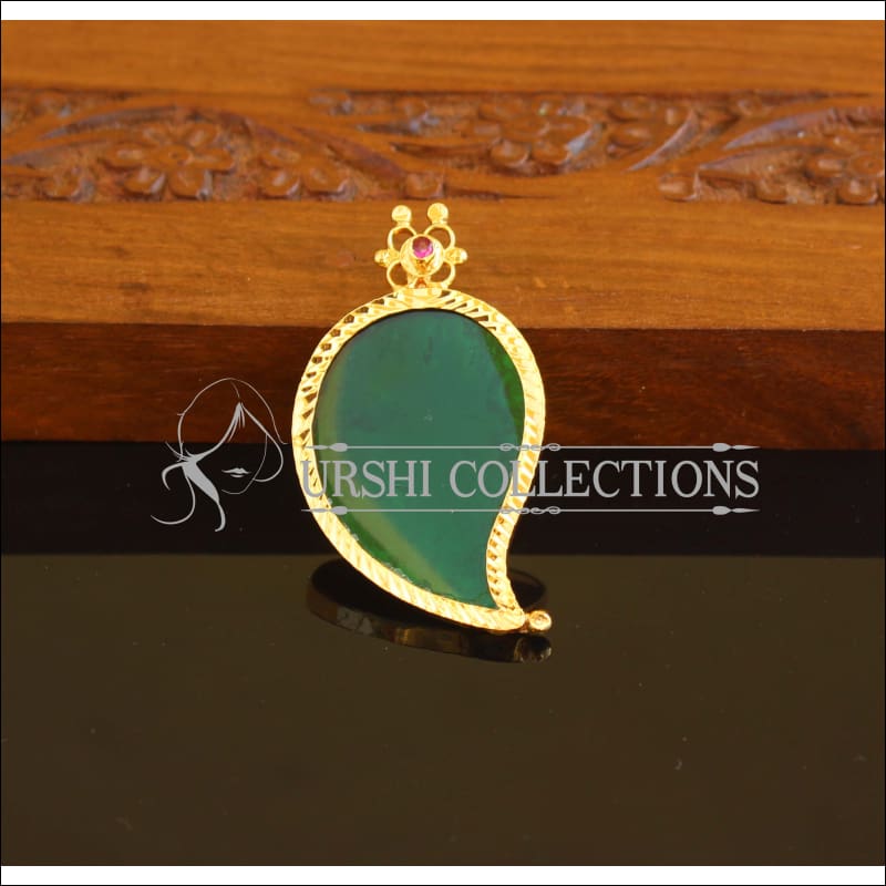 Kerala style Gold plated Mango Pendant M2161 - Set