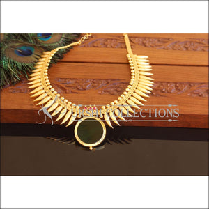 Kerala style Gold plated Mullamottu Palakka Necklace M2195 - Set