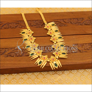 Kerala style gold plated nagapadam necklace M1067 - Necklace Set
