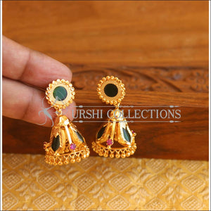 Kerala style Gold plated Nagapadam Palakka earrings M2151