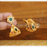 Kerala style Gold plated Nagapadam Palakka earrings M2153