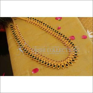 Kerala Style Gold Plated Nagapadam Palakka Long Necklace M2142 - Set