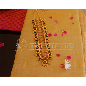 Kerala Style Gold Plated Nagapadam Palakka Long Necklace M2143 - Set