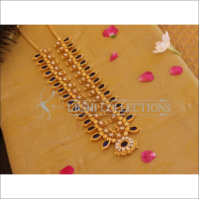 Kerala Style Gold Plated nagapadam Palakka Long Necklace M2145 - Set
