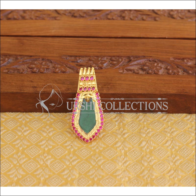 Kerala style Gold plated Nagapadam Palakka Pendant M2170 - Set