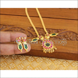 Kerala style gold plated Nagapadem Necklace M1231 - Necklace Set