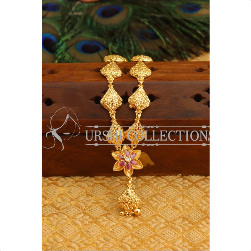 Kerala style gold plated Necklace M1158 - Necklace Set