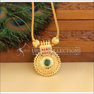 Kerala style gold plated necklace M961 - Necklace Set