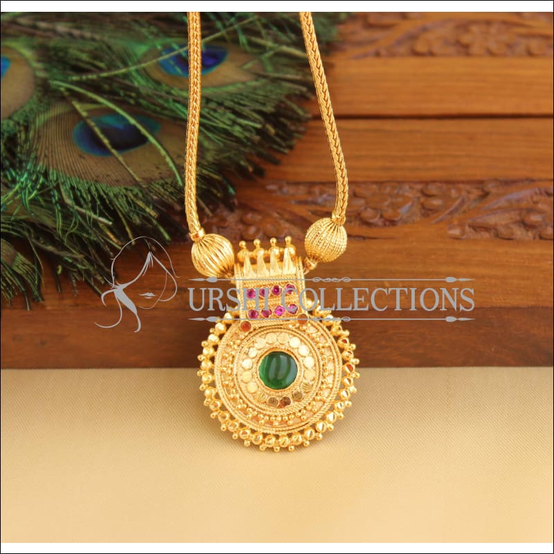 Kerala style gold plated necklace M961 - Necklace Set